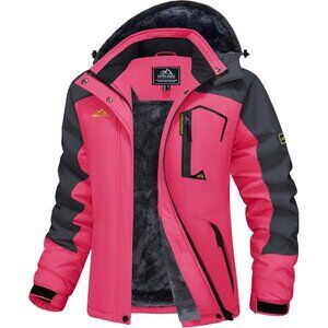 Women's Rose Grey Como Ski Jacket Waterproof Jacket Windproof Winter Coats